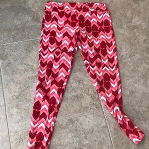 LulaRoe tights yoga pants tall curvy pink hearts